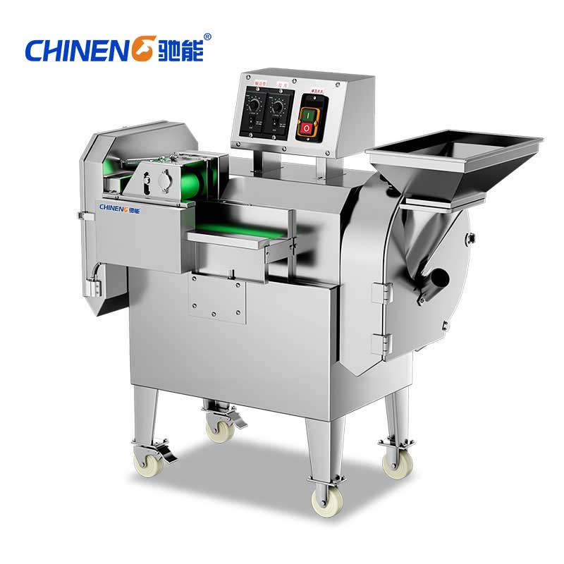 全自动双头切菜机 | 切片/切丝/切丁/切段