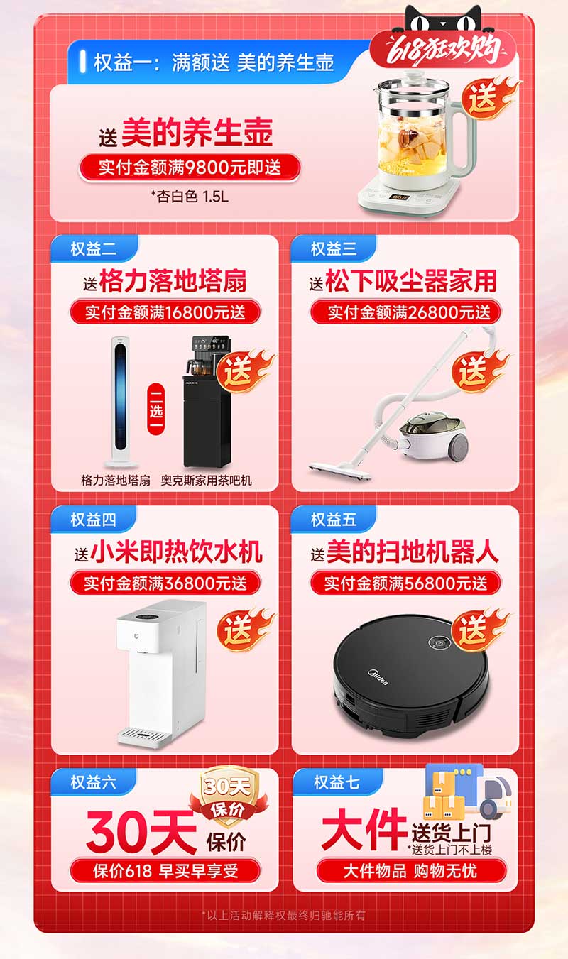 驰能618年中盛典活动权益