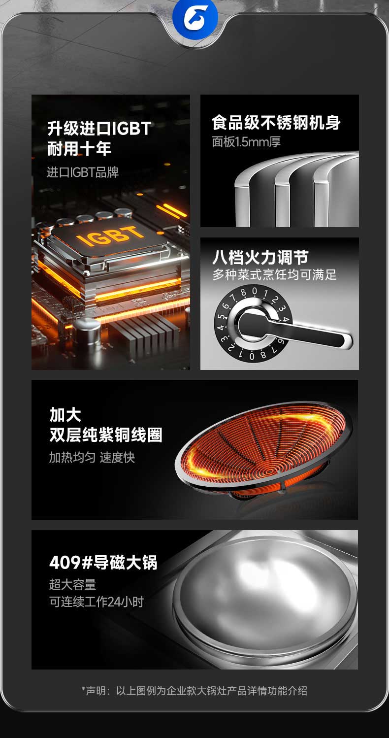 电磁大锅灶核心功能介绍