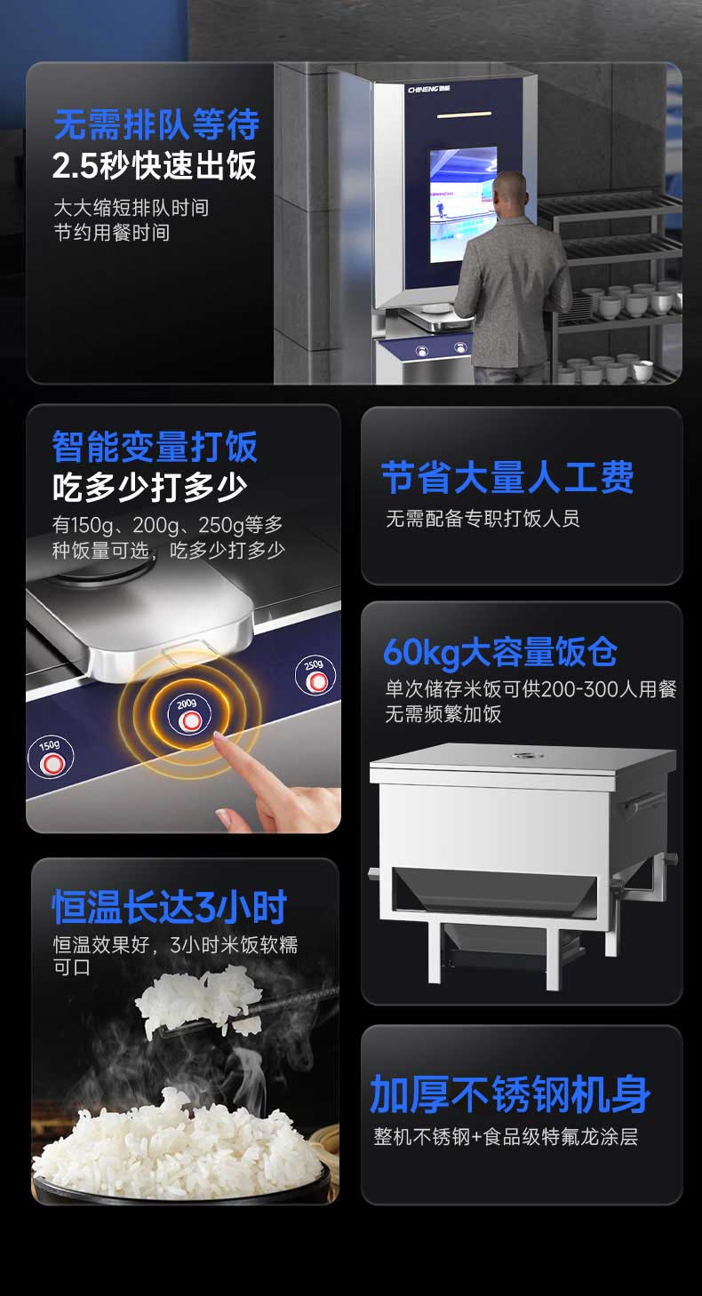 驰能自动打饭机核心功能介绍