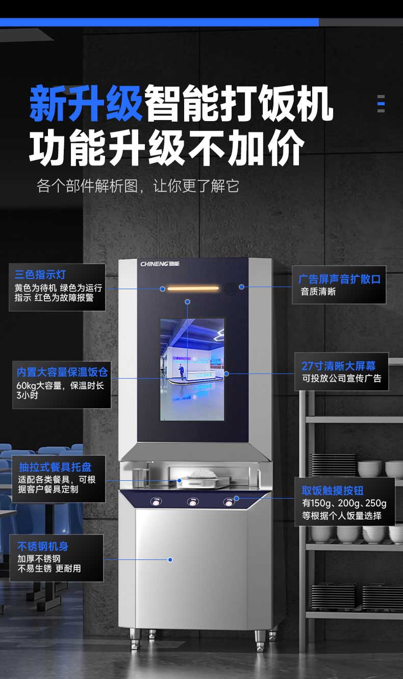 打饭机各部件解析图